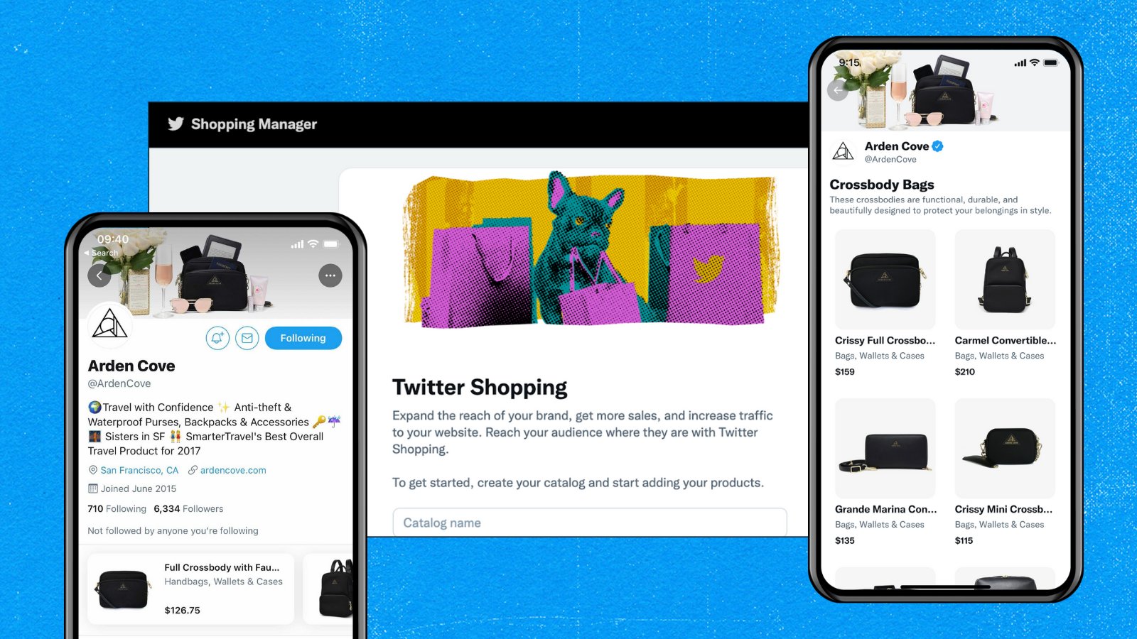 Image of Twitter Shopping features